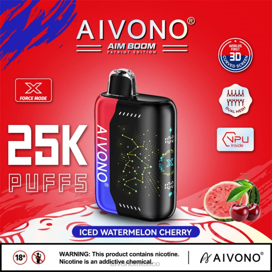 cereza de sandía helada Aivono AIM BOOM 25000 TRF4347 | Aivono Vaper